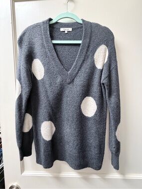 Madewell Bartlett Polka Dot Oversized Sweater